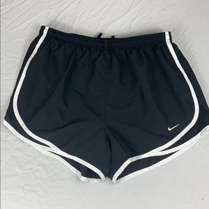 Nike Dry Fit running shorts black and white